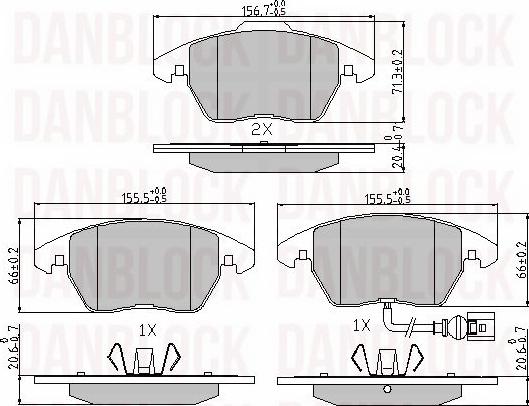 DAN-BLOCK DB 510222 - Jarrupala, levyjarru inparts.fi