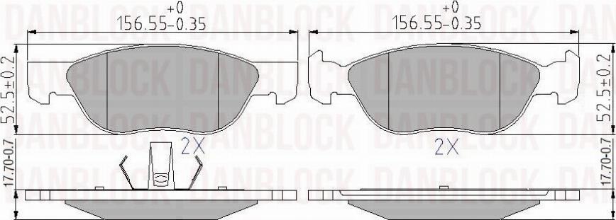 DAN-BLOCK DB 510279 - Jarrupala, levyjarru inparts.fi