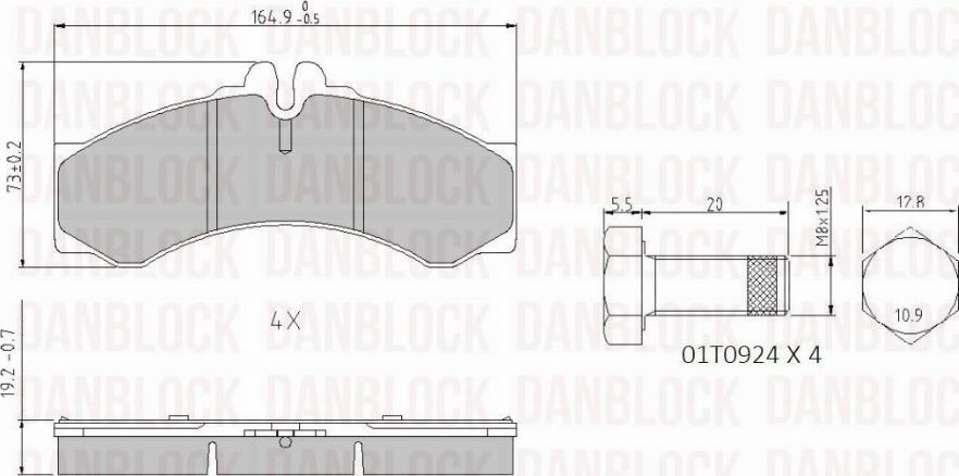 DAN-BLOCK DB 510271 - Jarrupala, levyjarru inparts.fi