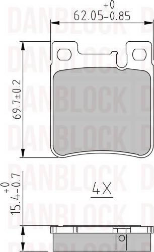 DAN-BLOCK DB 510278 - Jarrupala, levyjarru inparts.fi