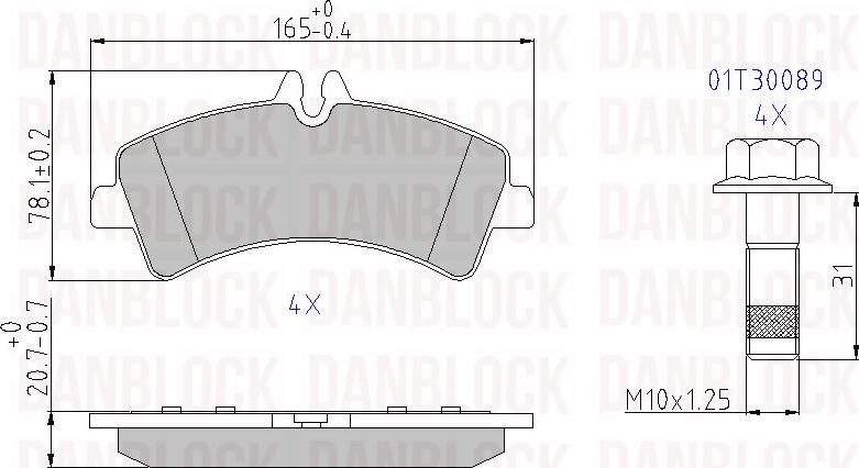 DAN-BLOCK DB 510741 - Jarrupala, levyjarru inparts.fi