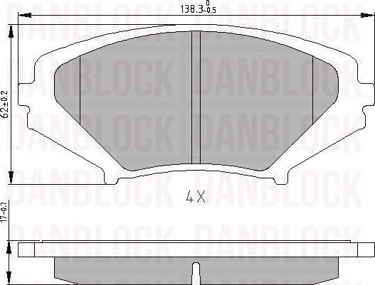 DAN-BLOCK DB 510700 - Jarrupala, levyjarru inparts.fi