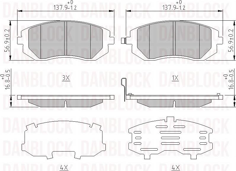 DAN-BLOCK DB 510707 - Jarrupala, levyjarru inparts.fi