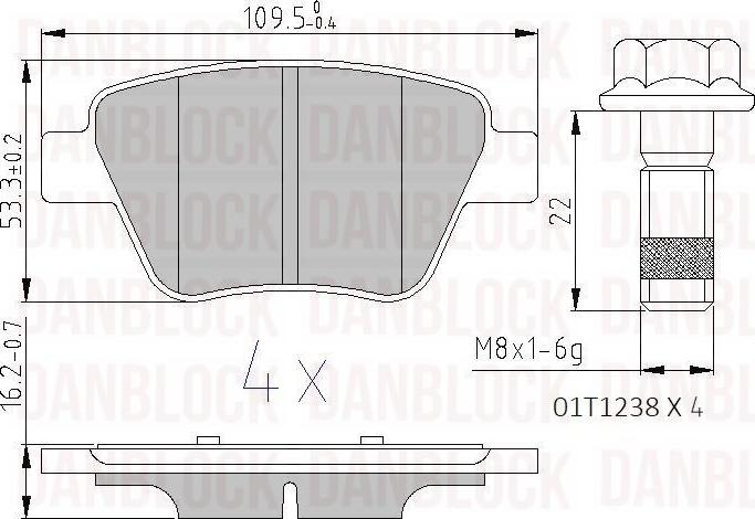 DAN-BLOCK DB 510719 - Jarrupala, levyjarru inparts.fi