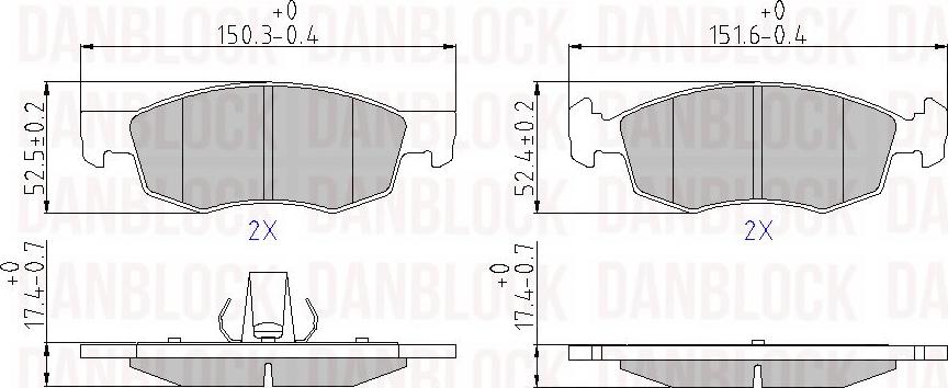 DAN-BLOCK DB 510718 - Jarrupala, levyjarru inparts.fi