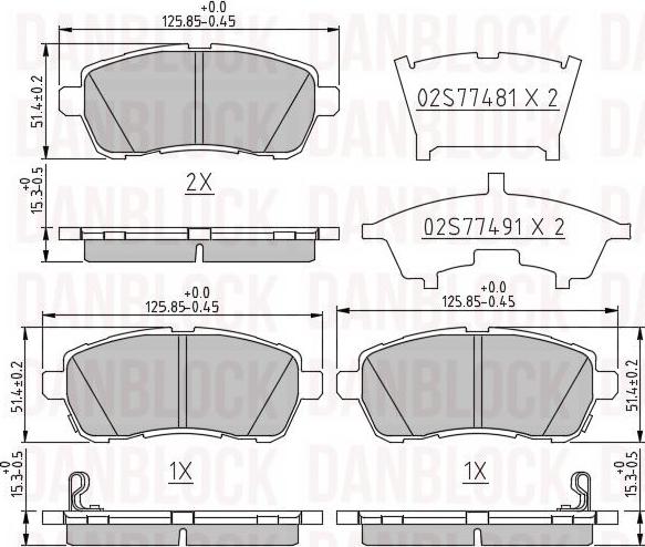 DAN-BLOCK DB 510785 - Jarrupala, levyjarru inparts.fi