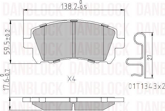 DAN-BLOCK DB 510781 - Jarrupala, levyjarru inparts.fi