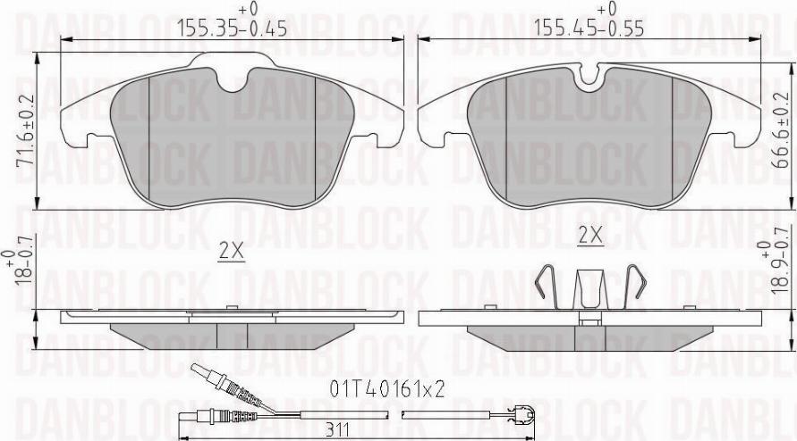 DAN-BLOCK DB 510782 - Jarrupala, levyjarru inparts.fi