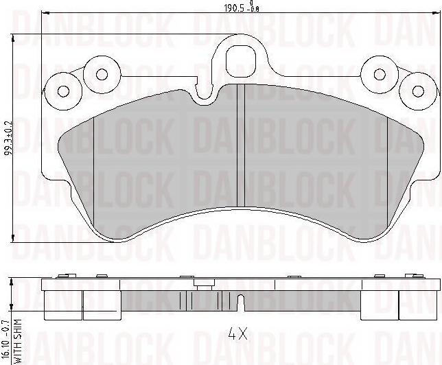 DAN-BLOCK DB 510725 - Jarrupala, levyjarru inparts.fi