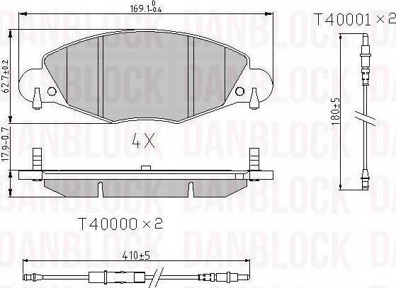 DAN-BLOCK DB 510720 - Jarrupala, levyjarru inparts.fi