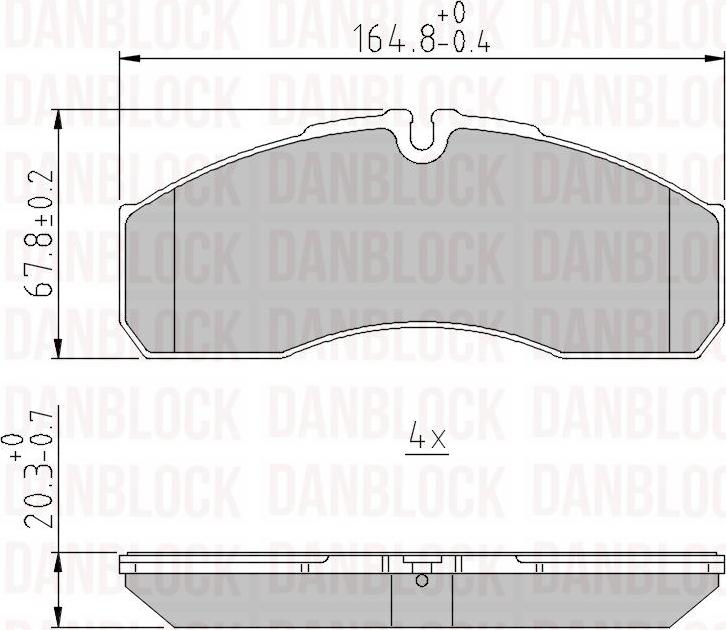 DAN-BLOCK DB 510727 - Jarrupala, levyjarru inparts.fi