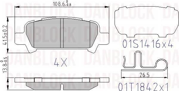 DAN-BLOCK DB 510779 - Jarrupala, levyjarru inparts.fi