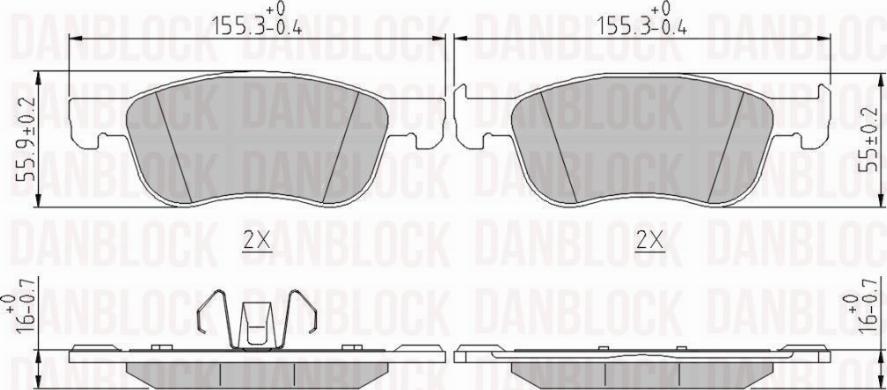 DAN-BLOCK DB 511446 - Jarrupala, levyjarru inparts.fi