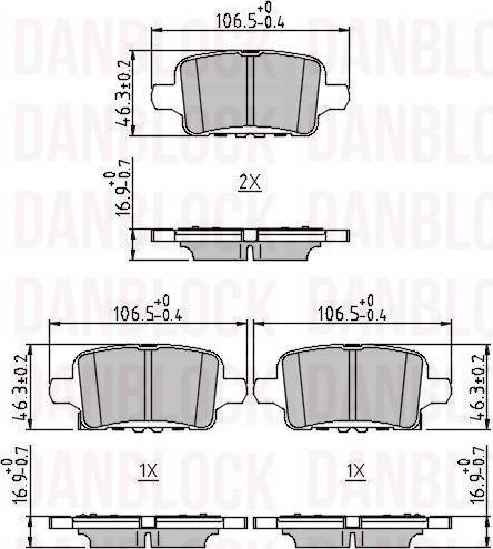 DAN-BLOCK DB 511450 - Jarrupala, levyjarru inparts.fi