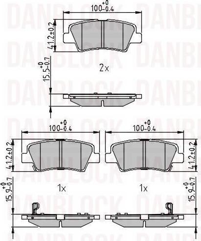 DAN-BLOCK DB 511406 - Jarrupala, levyjarru inparts.fi