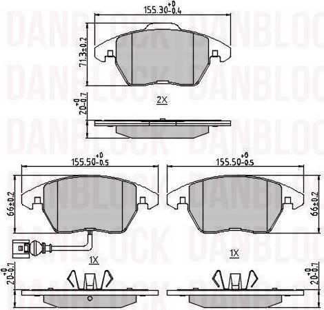 DAN-BLOCK DB 511487 - Jarrupala, levyjarru inparts.fi