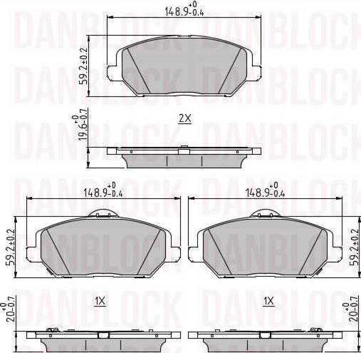 DAN-BLOCK DB 511435 - Jarrupala, levyjarru inparts.fi