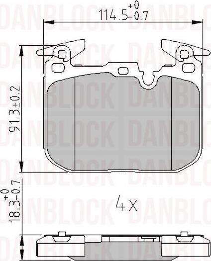 DAN-BLOCK DB 511420 - Jarrupala, levyjarru inparts.fi