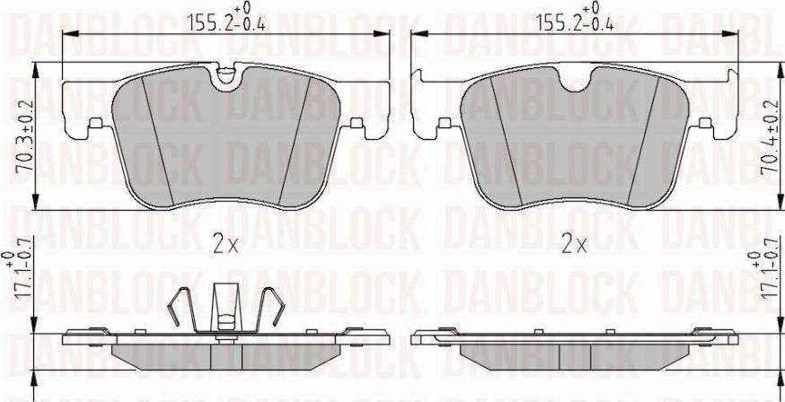 DAN-BLOCK DB 511421 - Jarrupala, levyjarru inparts.fi