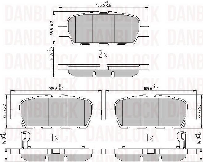 DAN-BLOCK DB 511090 - Jarrupala, levyjarru inparts.fi