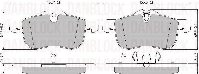 DAN-BLOCK DB 511044 - Jarrupala, levyjarru inparts.fi