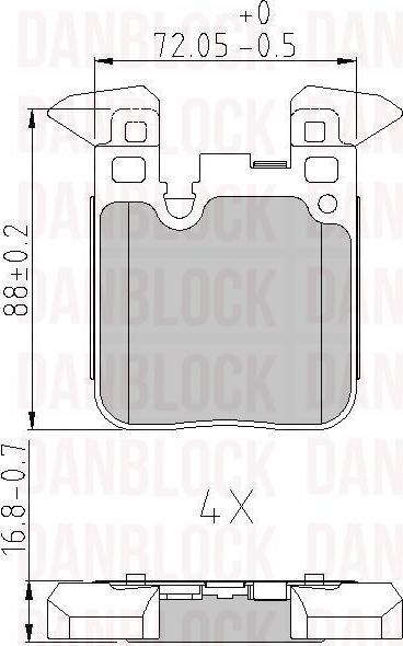 DAN-BLOCK DB 511054 - Jarrupala, levyjarru inparts.fi