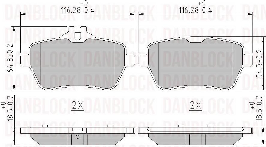 DAN-BLOCK DB 511066 - Jarrupala, levyjarru inparts.fi