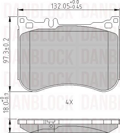 DAN-BLOCK DB 511063 - Jarrupala, levyjarru inparts.fi