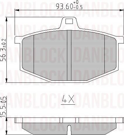 DAN-BLOCK DB 511007 - Jarrupala, levyjarru inparts.fi