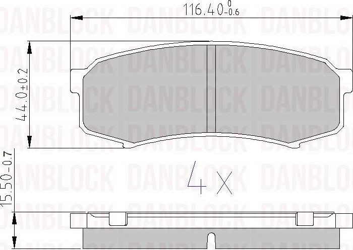 DAN-BLOCK DB 511032 - Jarrupala, levyjarru inparts.fi