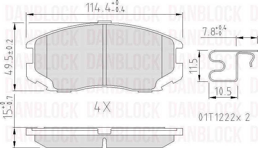 DAN-BLOCK DB 511026 - Jarrupala, levyjarru inparts.fi