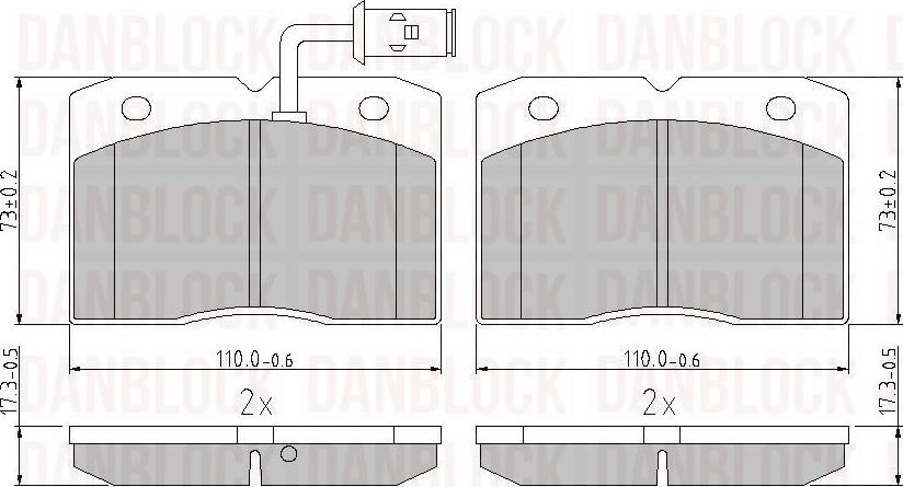 DAN-BLOCK DB 511028 - Jarrupala, levyjarru inparts.fi