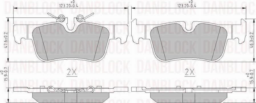 DAN-BLOCK DB 511195 - Jarrupala, levyjarru inparts.fi