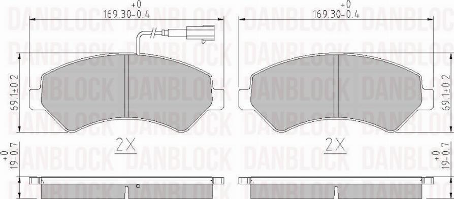 DAN-BLOCK DB 511145 - Jarrupala, levyjarru inparts.fi