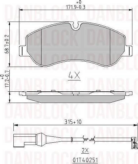 DAN-BLOCK DB 511146 - Jarrupala, levyjarru inparts.fi