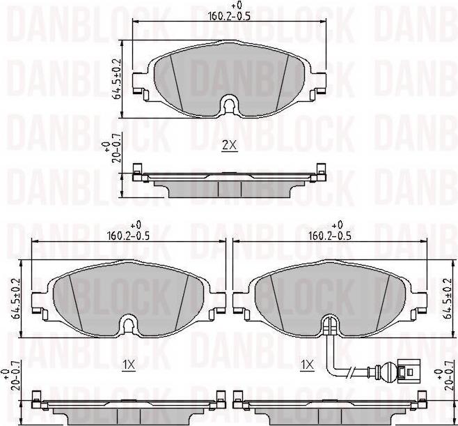 DAN-BLOCK DB 511142 - Jarrupala, levyjarru inparts.fi