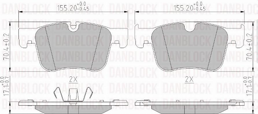 DAN-BLOCK DB 511169 - Jarrupala, levyjarru inparts.fi