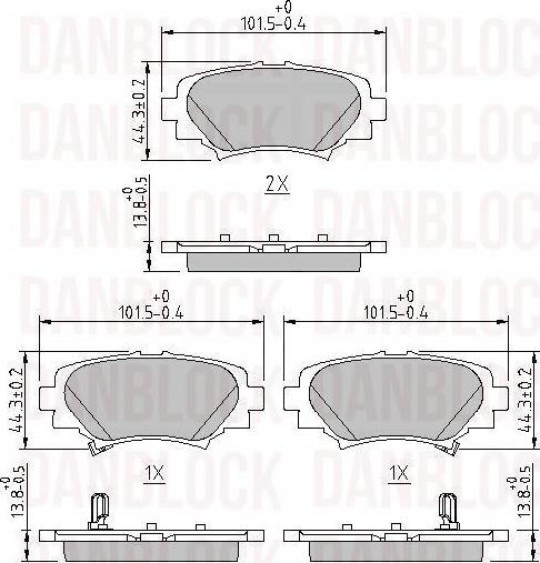 DAN-BLOCK DB 511165 - Jarrupala, levyjarru inparts.fi