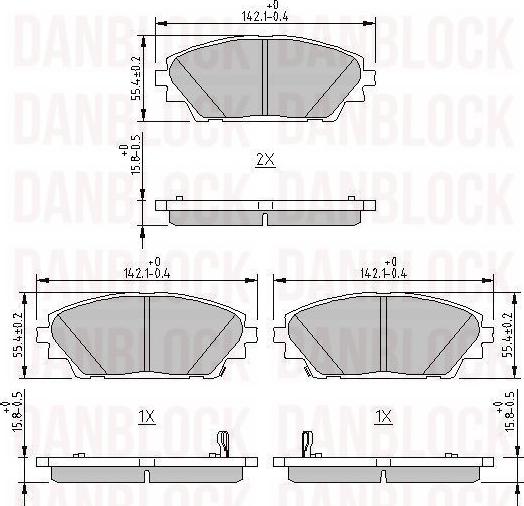 DAN-BLOCK DB 511166 - Jarrupala, levyjarru inparts.fi