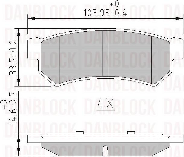 DAN-BLOCK DB 511160 - Jarrupala, levyjarru inparts.fi