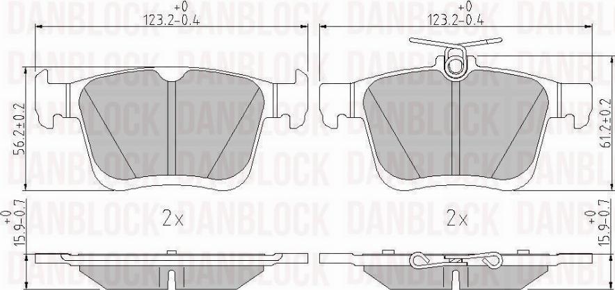 DAN-BLOCK DB 511182 - Jarrupala, levyjarru inparts.fi