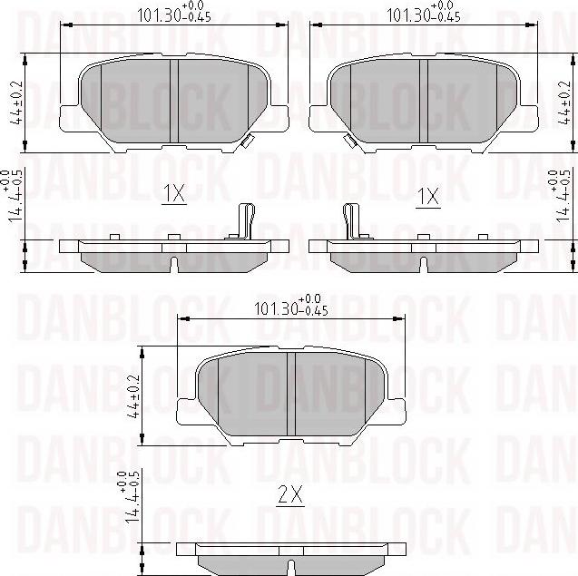 DAN-BLOCK DB 511121 - Jarrupala, levyjarru inparts.fi