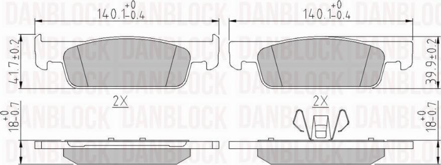 DAN-BLOCK DB 511128 - Jarrupala, levyjarru inparts.fi