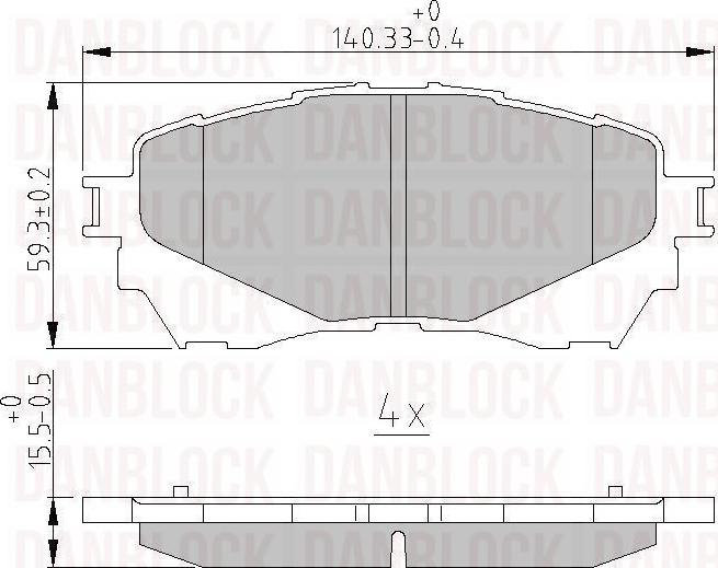 DAN-BLOCK DB 511122 - Jarrupala, levyjarru inparts.fi