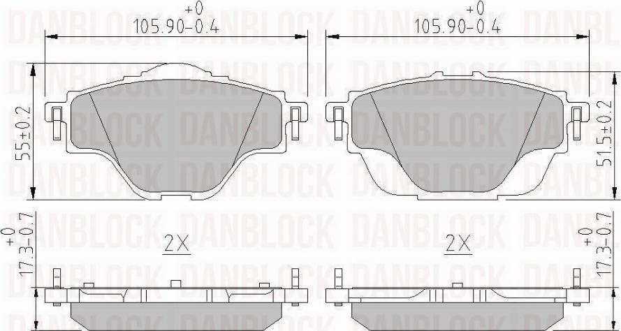 DAN-BLOCK DB 511171 - Jarrupala, levyjarru inparts.fi