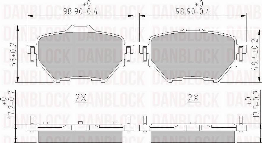 DAN-BLOCK DB 511172 - Jarrupala, levyjarru inparts.fi