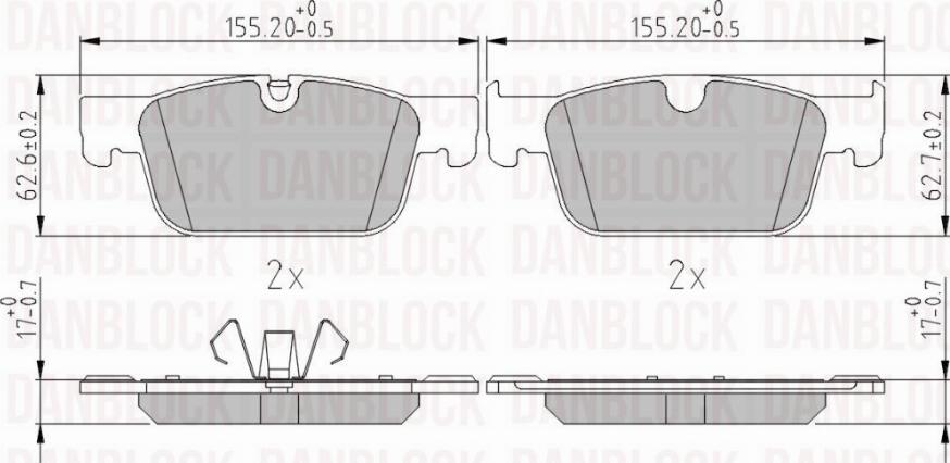 DAN-BLOCK DB 511393 - Jarrupala, levyjarru inparts.fi