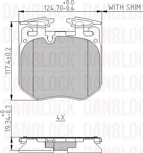 DAN-BLOCK DB 511358 - Jarrupala, levyjarru inparts.fi