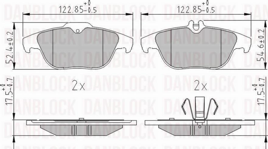 DAN-BLOCK DB 511364 - Jarrupala, levyjarru inparts.fi