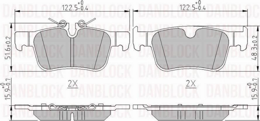 DAN-BLOCK DB 511361 - Jarrupala, levyjarru inparts.fi